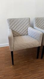 6 eetkamerstoelen Dutchbone beige, Ophalen, Zo goed als nieuw