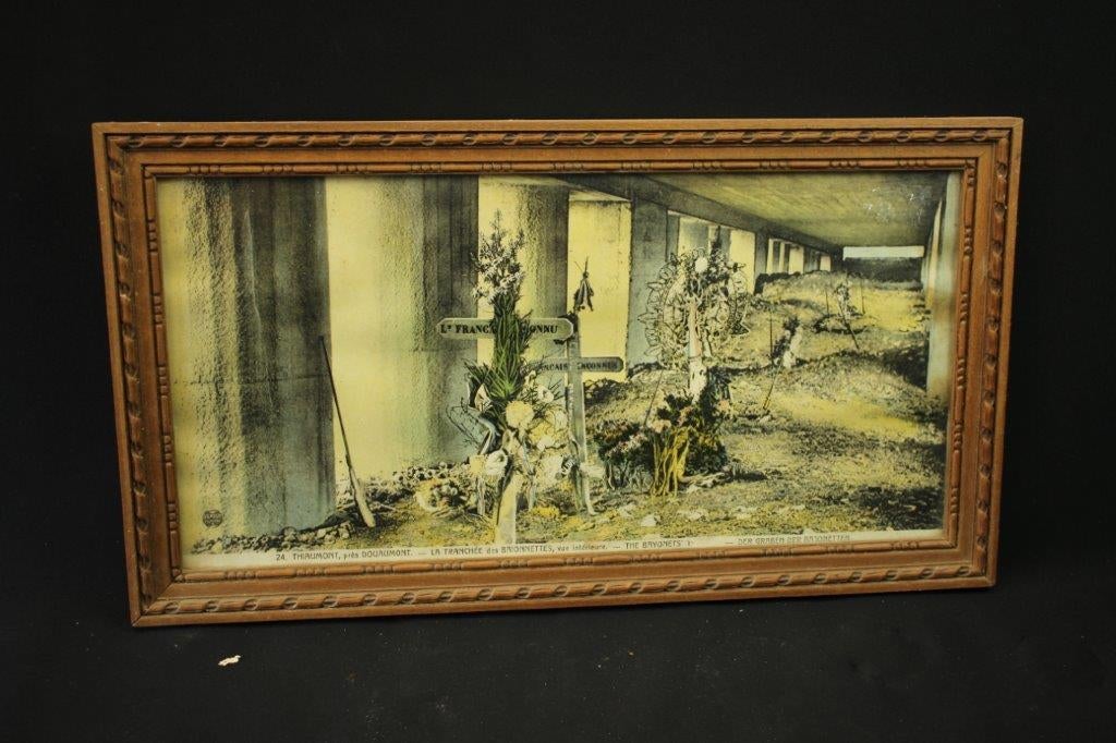 WO1 foto / poster Douaumont, Verzamelen, Ophalen of Verzenden