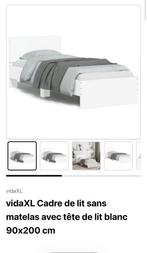 Lit 90x200, Enlèvement, Comme neuf