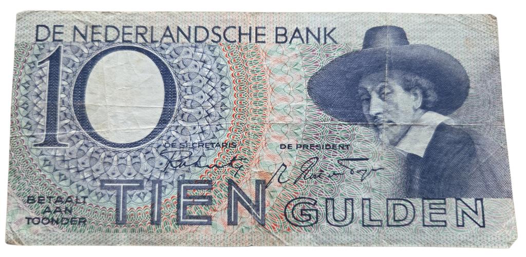 nederlandse ww2 10 gulden  1943, Ophalen of Verzenden