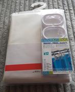 Rideau de douche blanc imperméable + 12 crochets. NEUF, Huis en Inrichting, Stoffering | Gordijnen en Lamellen, Ophalen, Wit