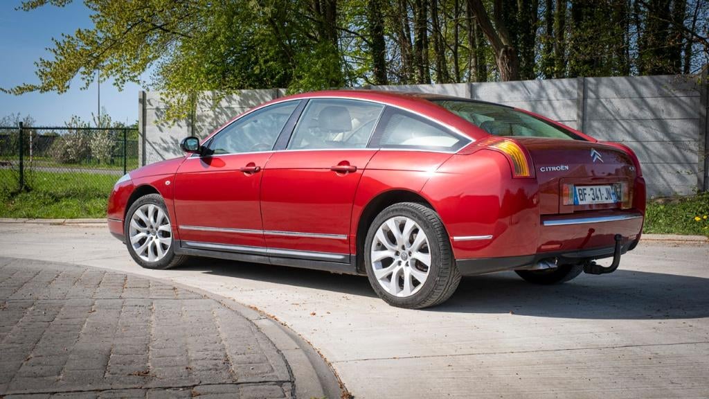 Citroën C6 2.7 HDi Biturbo V6 Automaat, Auto's, Citroën, 4 deurs, Beige, C6, Leder