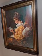 Gestoken doek in kader., Enlèvement