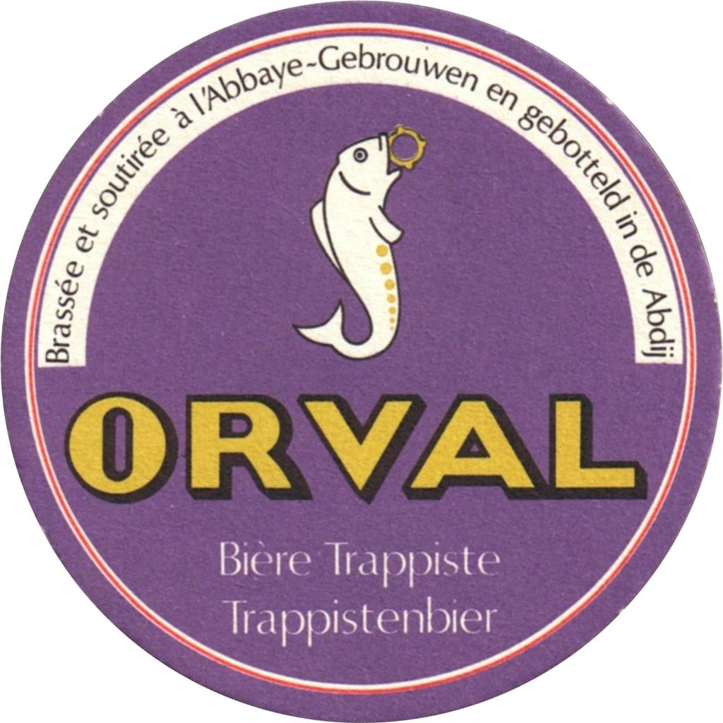 Metalen reclamebord Orval (rond) - retro vintage mancave, Ophalen of Verzenden, Nieuw, Reclamebord, Plaat of Schild, Overige merken