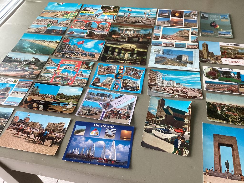 Lot de 28 cartes postales LA PANNE côte mer, Enlèvement ou Envoi, 1980 à nos jours, Affranchie, Flandre Occidentale