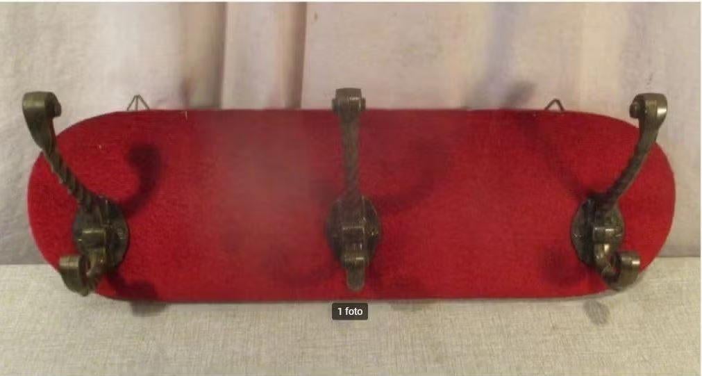 Joli porte-manteau mural avec 3 crochets - 46 cm de large, Enlèvement ou Envoi, Comme neuf, Portemanteau mural