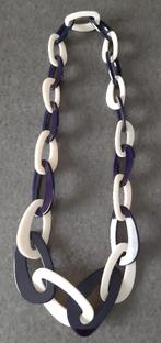 Te koop: Nieuw!!! Lange zwart/wit ketting van Mayerline., Bijoux, Sacs & Beauté, Colliers, Enlèvement, Neuf, Noir, Synthétique