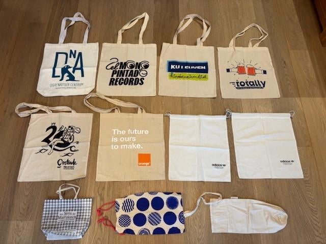 Tote Bags (Katoenen tassen) Adidas, Oostende, KU Leuven..., Ophalen of Verzenden, Zo goed als nieuw, Overige kleuren, Shopper