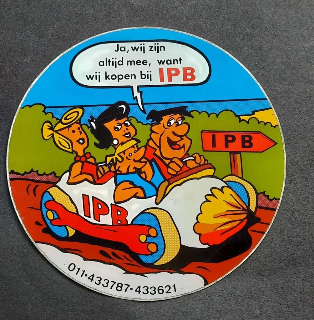 Sticker Flintstones / IPB, Verzenden, Gebruikt