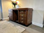 vintage houten artdeco dressoir/buffetkast met curved hoeken, Antiek en Kunst, Ophalen