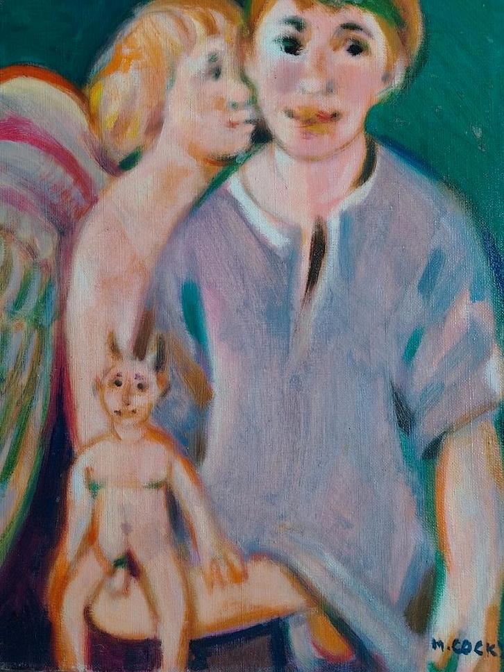Marcel Cockx  1  1930 - 2007   Koppel + Duivel, Antiek en Kunst, Kunst | Schilderijen | Klassiek, Verzenden