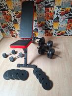 Bankje met gewichten, Enlèvement