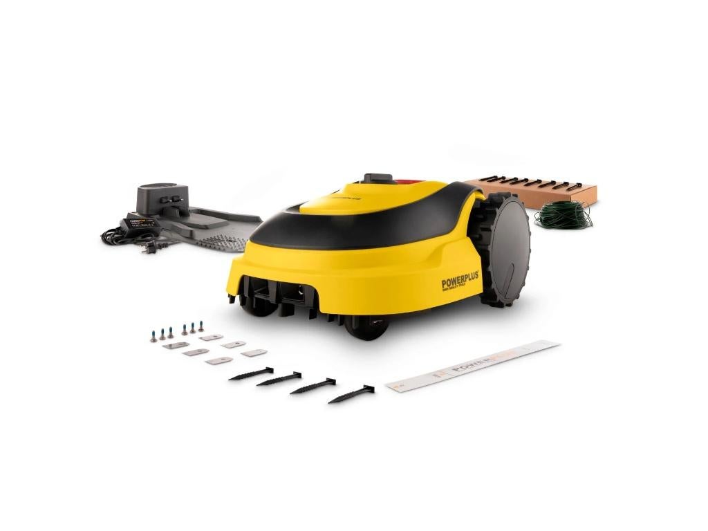Powerplus POWXG6305 tondeuse robot 18V Li-Ion 500m², Enlèvement, Comme neuf