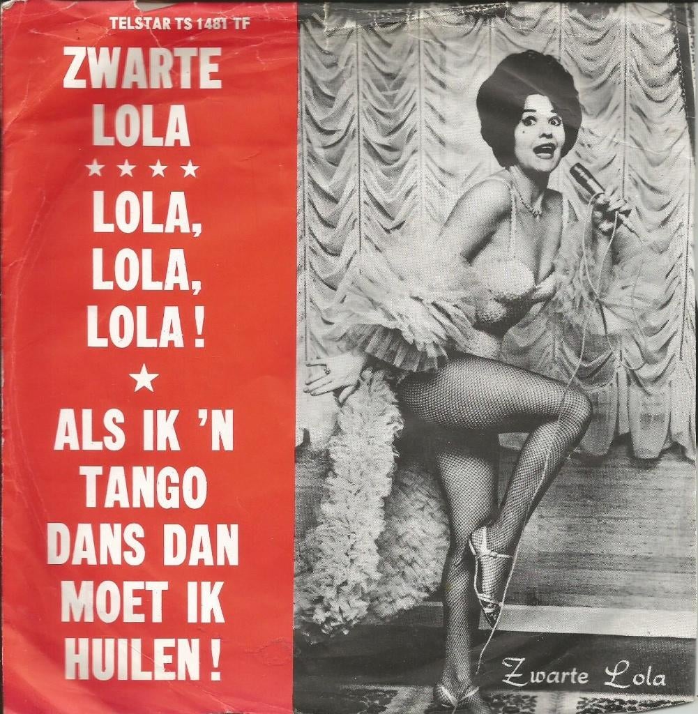 Zwarte Lola - Lola Lola Lola   - 1969 - Telstar -, En néerlandais, Enlèvement ou Envoi, Single, 7 pouces