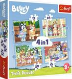 Bluey 4 in 1 Puzzel - 12/15/20/24 stukjes - Trefl Legpuzzel, Kinderen en Baby's, Speelgoed | Kinderpuzzels, Ophalen of Verzenden