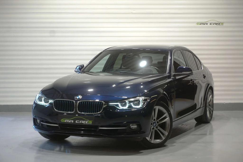 BMW 3 Serie 330 330eA Plug-In Hybrid Aut-Nav-PDC-Leder-Garan, Auto's, Automaat, Gebruikt, 4 cilinders, Blauw