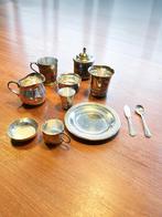 Lot verzilverd servies, bestek, ... Denayer en Elldee, Antiek en Kunst, Ophalen of Verzenden, Zilver