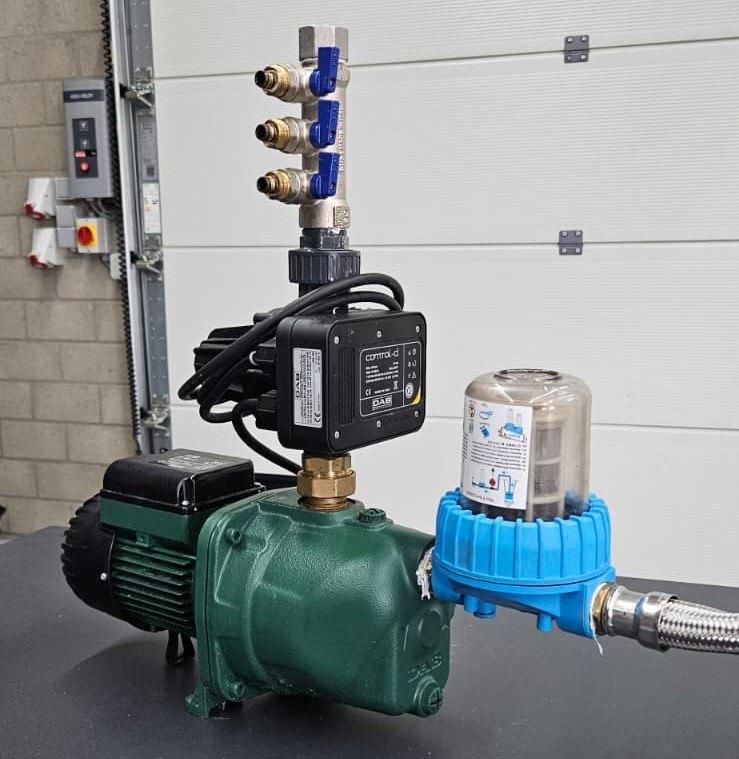 DAB Jet 82 M beregeningspomp – complete set (nieuwstaat), Tuin en Terras, Waterpompen, Ophalen of Verzenden, Nieuw, Elektrisch