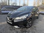 Nissan Micra 1.0i, 2018, 83.000km, Airco, CarPlay + 12m Gar, Achat, Entreprise, Carnet d'entretien, Noir