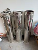 Dubbelwandige rookafvoer Ø180 / Ø230 – 3,5 m – compleet, Ophalen, Gebruikt