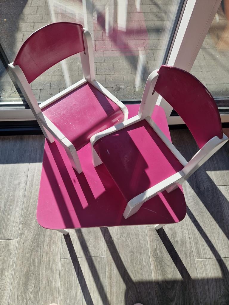 Tafel met 2 stoeltjes, Kinderen en Baby's, Ophalen, Gebruikt, Tafel