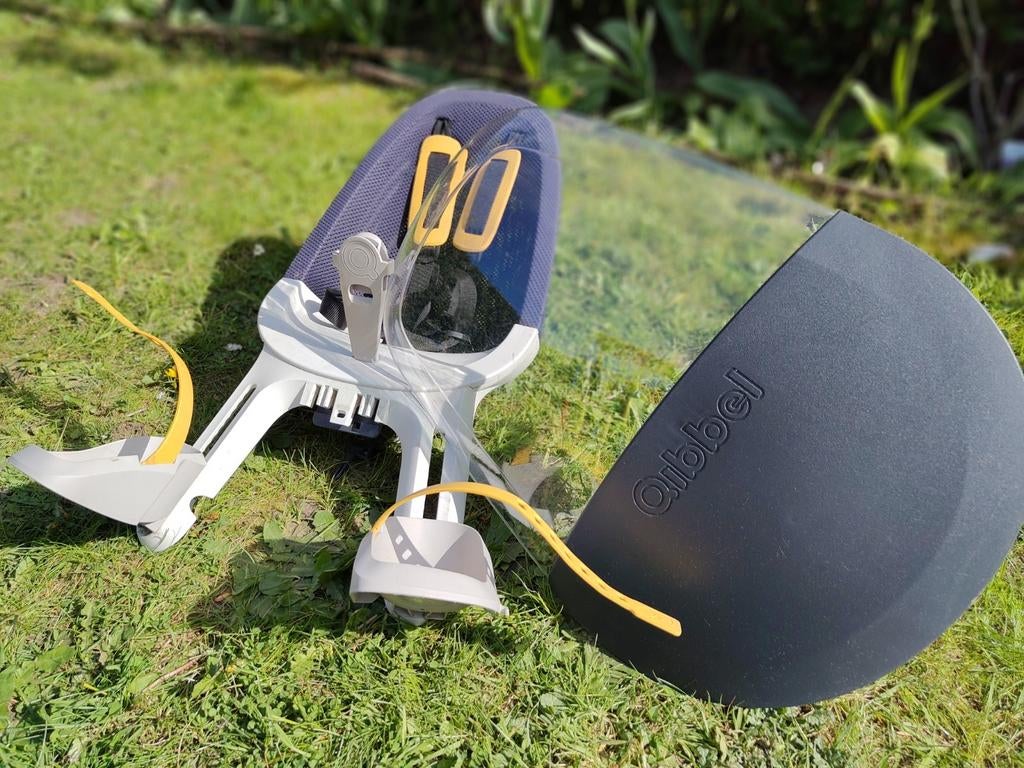 Fietsstoeltje voor vooraan in goede staat., Ophalen, Voorzitje, Qibbel, Gebruikt