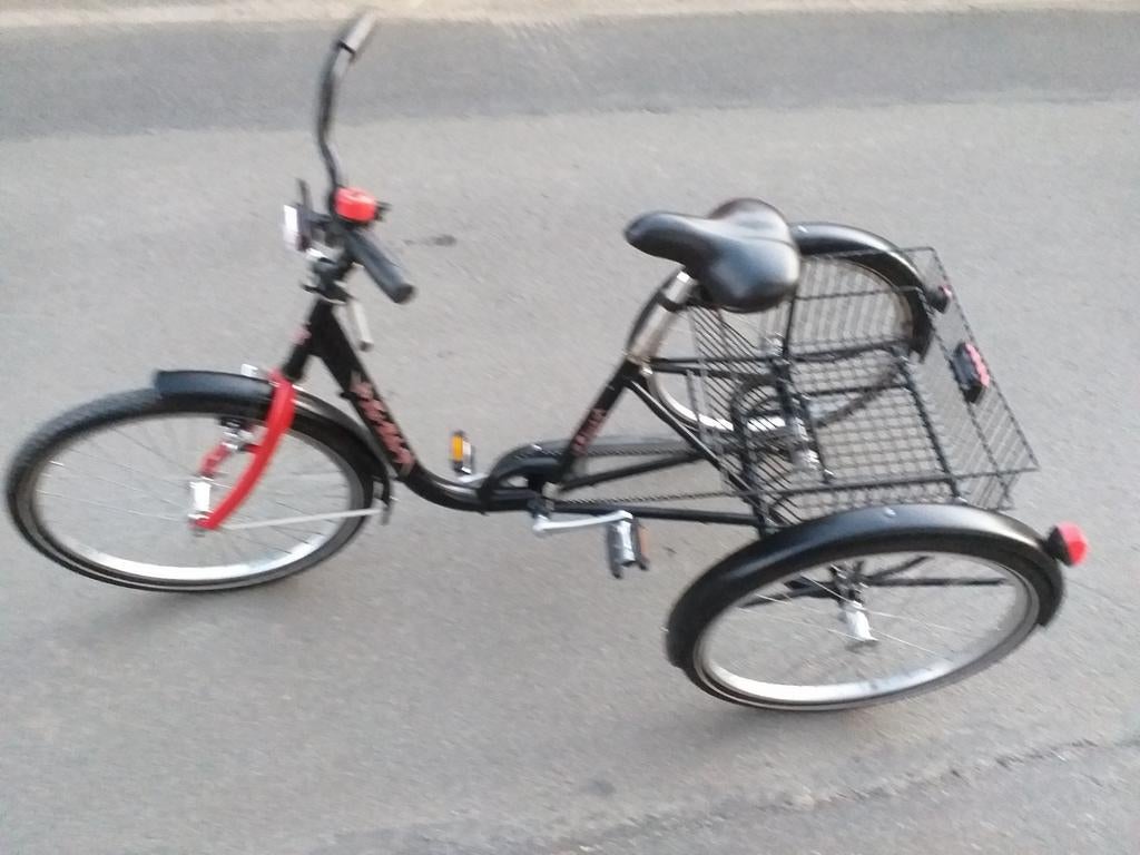 Driewieler fiets voor volwassene, Ophalen