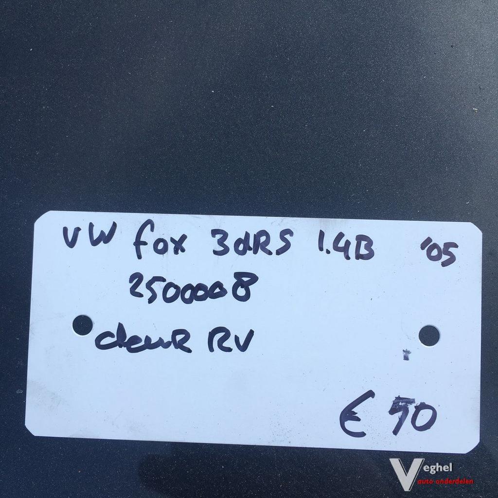 Vw Fox 1.4B 3drs 2006 Wagennr 2500008 Portier Rechtsvoor, Ophalen, Gebruikt, -, Deur