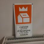 Ancienne plaque émaillée cger, Collections, Enlèvement ou Envoi