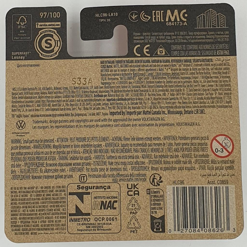 Matchbox - 1976 Volkswagen Golf GTI MK1 - HLC96 - 1:64, Neuf, 333 Continental Boulevard, El Segundo, CA 90245, United States, Service.mattel.com