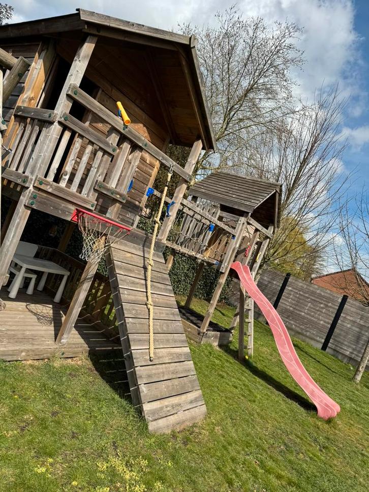 Jouet de très haute qualité, Enfants & Bébés, Jouets | Extérieur | Aires de jeux, Utilisé, Toboggan, Mur d'escalade, Passerelle