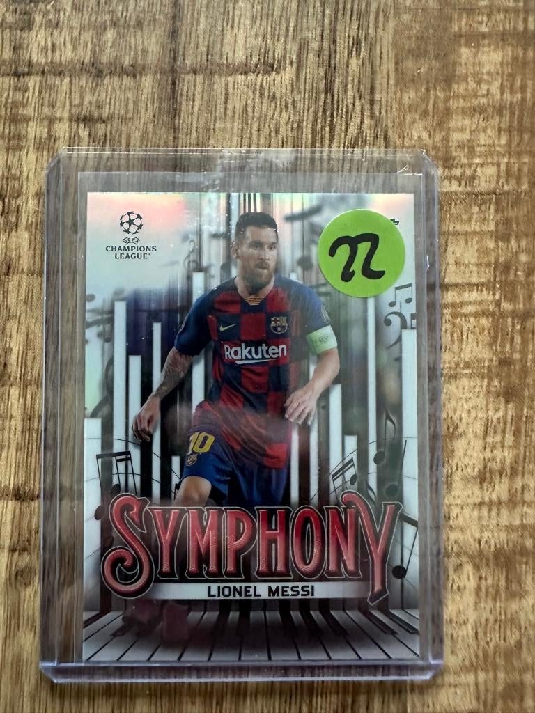 Topps Finest - Symphony - Messi, Ophalen of Verzenden, Nieuw, Poster, Plaatje of Sticker