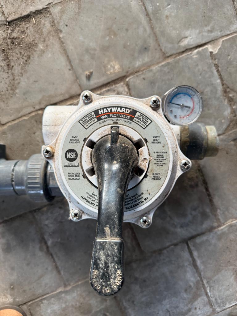 Hayward vari-flo 6 weg kraan, Tuin en Terras, Ophalen, Zo goed als nieuw, Filter