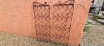 Set Smeedijzeren Decoratiehekken / Klimplantenrekken (2st), Tuin en Terras, Ophalen, Gebruikt