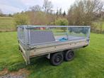 Remorque plateau alu 750kg 312x158x90cm, Enlèvement, Utilisé