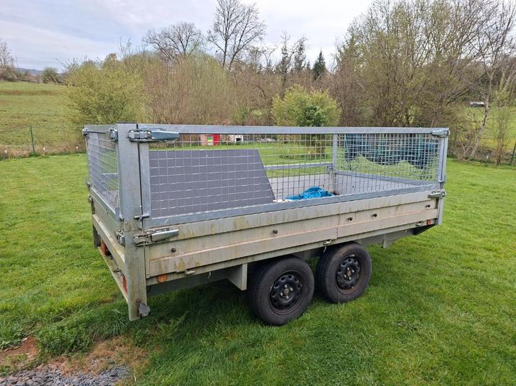 Remorque plateau alu 750kg 312x158x90cm, Autos : Divers, Remorques, Utilisé, Enlèvement