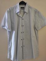 Hemd wit met blauwe knopen, Iveo, maat 41/42 of L, Kleding | Heren, Overhemden, Ophalen, Wit, Gedragen, IVEO