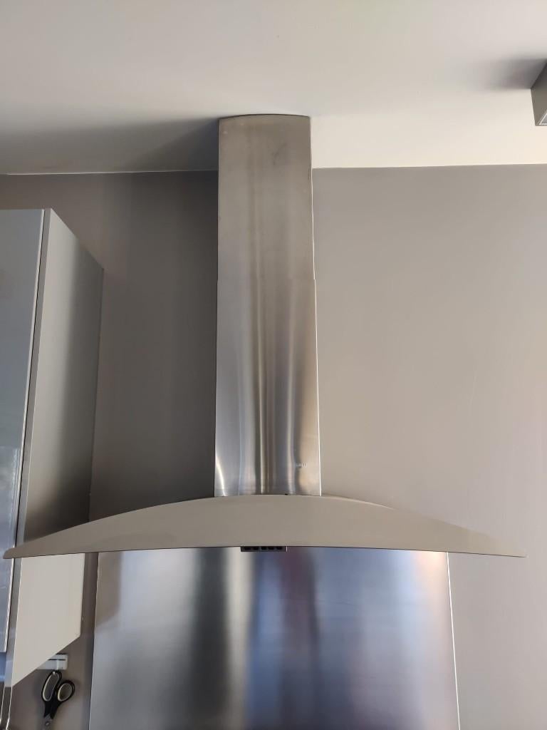 NOVY dampkap + spatwand, Ophalen, Gebruikt, Wandschouwkap, Vrijstaand