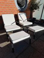 Salon de jardin Lounge 2 places avec 2 reposes pieds, Jardin & Terrasse, Enlèvement, 2 places