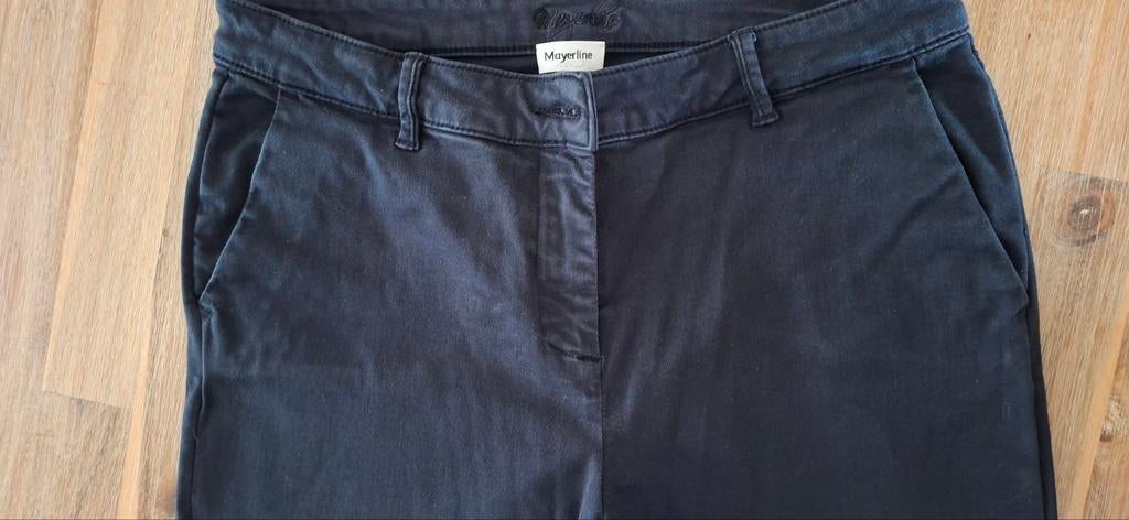 Donkerblauwe 7/8 broek Mayerline maat 38, Maat 38/40 (M), Mayerline, Blauw, Ophalen of Verzenden