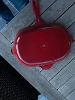 Smeedijzeren ovalen grillpan, Huis en Inrichting, Ophalen, Gebruikt, Gietijzer, Keramische plaat