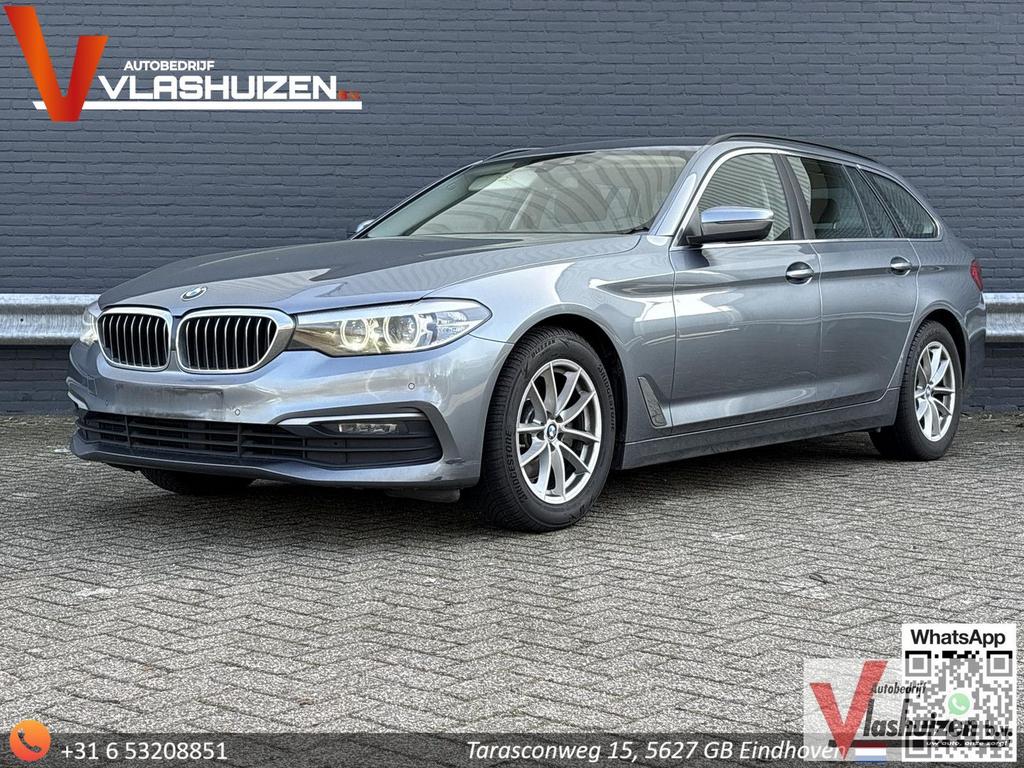BMW 518 5-serie Touring 518d Corporate High Executive | € 12, Auto's, BMW, Automaat, Zwart, Bedrijf, Zilver of Grijs