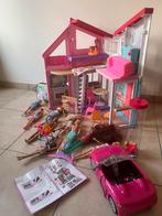 Popenhuis barbie met toebehoren, Ophalen, Zo goed als nieuw, Poppenhuis
