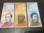 Venezuela 3 verschillende bankbiljetten, Ophalen of Verzenden, Bankbiljetten