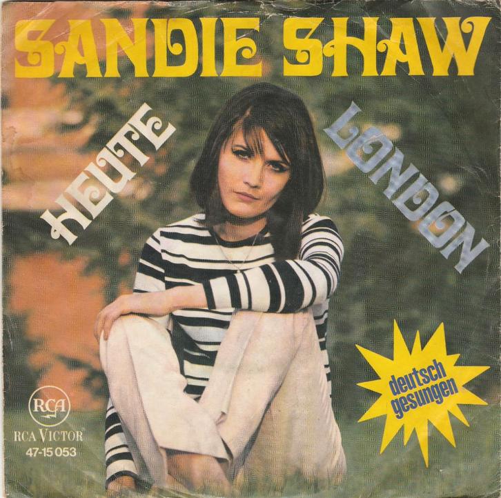 45T: Sandie Shaw: Heute      Pop, Cd's en Dvd's, Vinyl Singles, Gebruikt, Single, Pop, 7 inch, Ophalen of Verzenden