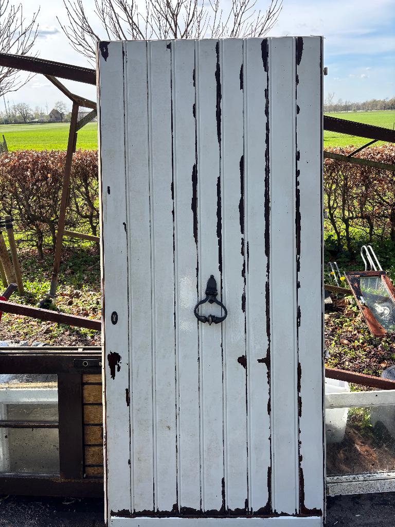 Voordeur, Gebruikt, Buitendeur, 200 tot 215 cm, Hout