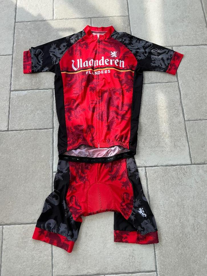 Fietstrui & broek maat L, Sport en Fitness, Wielrennen, Zo goed als nieuw, Kleding, Ophalen of Verzenden