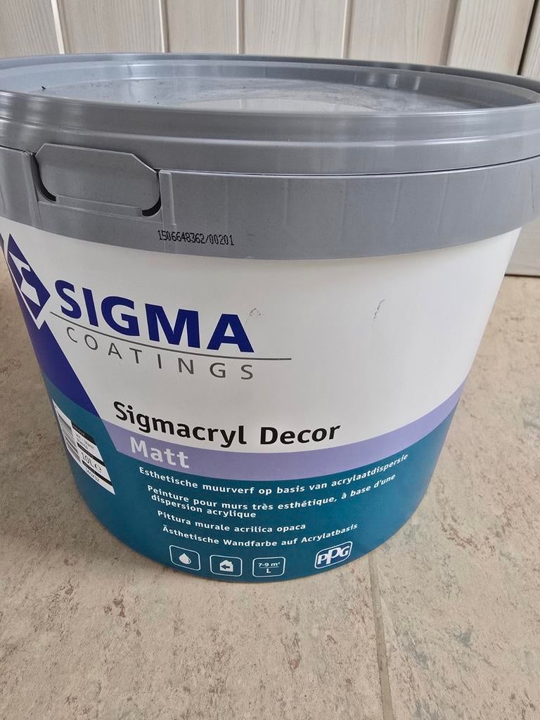 Peinture blanche Sigma, Bricolage & Construction, Peinture, Vernis & Laque, Enlèvement ou Envoi, Peinture