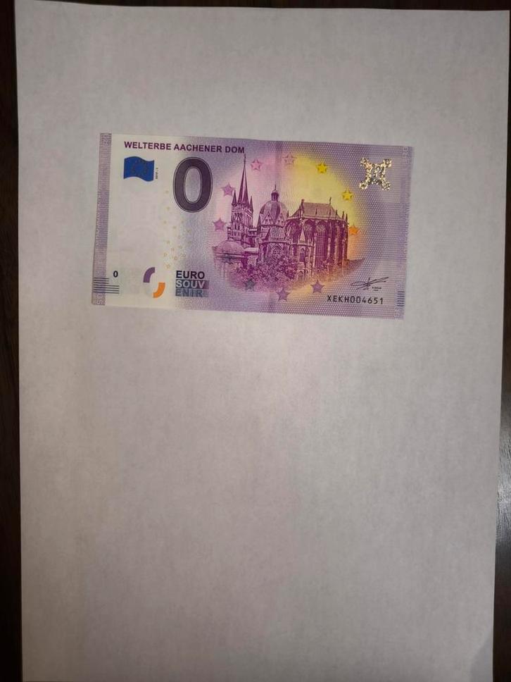 ️ Billet 0€ Welterbe Aachener Dom 2019 | Rare | Sold Out, Postzegels en Munten, Bankbiljetten | Europa | Eurobiljetten, Ophalen of Verzenden