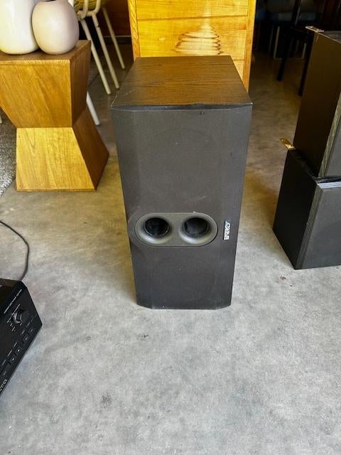 Energy boxen + JVC Music Center + Sony multi CD system, Gebruikt, 60 tot 120 watt, Center speaker, Ophalen